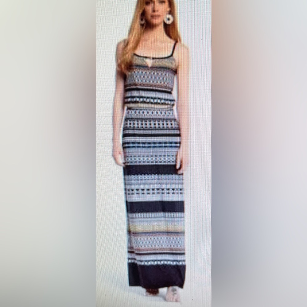 WHITE HOUSE BLACK MARKET TRIBAL PRINT SUNDRESS SIZE MEDIUM NEW!